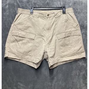 Cabelas Khaki Cargo Shorts Men Sz 38 Tan Outdoor Fishing Hiking Gorpcore Casual